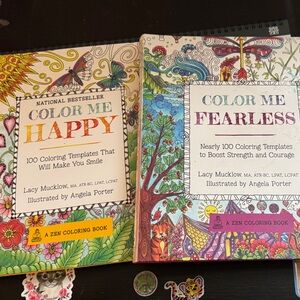 Coloring Book Set with Vibrant Covers